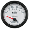 AutoMeter 7891 Phantom II 2-5/8” Voltmeter gauge, Electrical, ranges from 8-18 V, white face, LED lighting, analog, sold individually