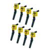 Accel 140032-8 Ignition Coil Pack, Super Coil, 0.660 ohm, Coil-On-Plug, 26000V, Yellow, Ford Modular, Set of 8