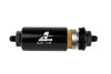Aeromotive 12347 6an Inline Fuel Filter 10 Micron 2in OD Black