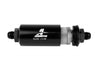Aeromotive 12379 8an Inline Fuel Filter 100 Micron 2in OD Black