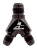 Aeromotive 15671 Y-Block Fitting - 6an to 2 x -4an