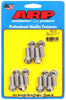ARP 400-1101 SBC Header Bolt Kit, Stainless Steel, 180,000 PSI, Hex Head, 3/8" thread, uses 3/8" wrench, Sold as a set of 12