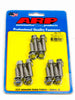 ARP 434-1101 SBC LS Header Bolt Kit, Stainless Steel, 180,000 PSI, Hex Head, M8" thread, uses 10mm socket, Sold as a set of 12