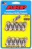 ARP 435-1802 BBC Oil Pan Bolt Kit, for 396-454 Big Block Chevy engines, High Performance Stainless Steel, Hex Head bolts, includes washers