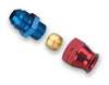 Earl’s 165006ERL AN to Tube Adapter Fitting, -6 AN Male to 3/8” Tube, straight, aluminum, Red/Blue anodized, sold individually