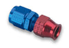 Earl’s 165106ERL AN to Tube Adapter Fitting, -6 AN Female to 3/8” Tube, straight, aluminum, Red/Blue anodized, sold individually