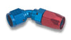 Earl’s 806106ERL -6 Swivel-Seal Hose End, -6 AN Hose to Female -6 AN, 60 Degree, aluminum, Red/Blue anodized, reusable, sold individually