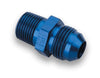 Earl’s 981603ERL AN to NPT Straight Adapter Fitting, -3 AN Male to 1/8” NPT Male, aluminum, blue anodized, sold individually