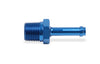 Earl’s 984004ERL 1/4” Hose Barb to 1/8” NPT Pipe Thread Adapter, straight, aluminum, 1-piece design, blue anodized, sold individually