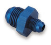 Earl’s 991902ERL AN Male Reducer Fitting, -4 AN Male to -3 AN Male, straight, lightweight aluminum, blue anodized, sold individually
