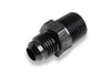 Earl’s AT981607ERL AN to NPT Straight Adapter Fitting, -8 AN Male to 1/4” NPT Male, aluminum, black anodized, sold individually