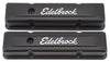 Edelbrock 4643 Signature Series Tall Valve Covers, for 265-400 Small Block Chevy engines from 1959-1986, Textured Black Finish