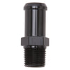 Edelbrock 8187 Heater Hose Connector Fitting, Hose Barb 5/8 in. x 3/8 in. NPT Male, Straight, Black Anodized Aluminum