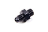 Fragola 460412-BL Black AN to Metric Adapter Fitting, -4 AN Male to M12 x 1.25 Male Metric, straight, aluminum, black anodized, sold individually
