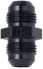 Fragola 481503-BL Black AN to AN Union Fitting, -3 AN Male to -3 AN Male, straight, aluminum, black anodized, sold individually