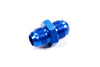 Fragola 481510 Blue AN to AN Union Fitting, -10 AN Male to -10 AN Male, straight, aluminum, blue anodized, sold individually