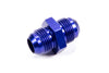 Fragola 481512 Blue AN to AN Union Fitting, -12 AN Male to -12 AN Male, straight, aluminum, blue anodized, sold individually