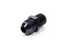 Fragola 481608-BL Black AN to NPT Straight Adapter Fitting, -8 AN Male to 3/8” NPT Male, aluminum, black anodized, sold individually