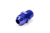 Fragola 481608 Blue AN to NPT Straight Adapter Fitting, -8 AN Male to 3/8” NPT Male, aluminum, blue anodized, sold individually