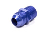 Fragola 481610 Blue AN to NPT Straight Adapter Fitting, -10 AN Male to 1/2” NPT Male, aluminum, blue anodized, sold individually