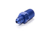 Fragola 481634 Blue AN to NPT Straight Adapter Fitting, -3 AN Male to 1/4” NPT Male, aluminum, blue anodized, sold individually