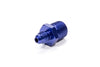 Fragola 481644 Blue AN to NPT Straight Adapter Fitting, -4 AN Male to 3/8” NPT Male, aluminum, blue anodized, sold individually