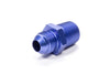 Fragola 481688 Blue AN to NPT Straight Adapter Fitting, -8 AN Male to 1/2” NPT Male, aluminum, blue anodized, sold individually