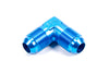 Fragola 482110 Blue AN 90 Degree Union, -10 AN Male to -10 AN Male, lightweight aluminum, blue anodized, sold individually