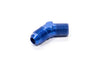 Fragola 482308 Blue AN to NPT 45 Degree Adapter Fitting, -8 AN Male to 3/8” NPT Male, aluminum, blue anodized, sold individually