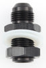 Fragola 483108-BL Black Fuel Cell Bulkhead Fitting, -8 AN Male to -8 AN Male, straight, aluminum, black anodized, sold individually