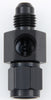 Fragola 495000-BL Black Gauge Port Adapter, -4 AN male to -4 AN Female, 1/8” NPT Female Port, aluminum, black anodized, sold individually