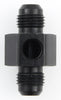 Fragola 495001-BL Black Gauge Port Adapter, -6 AN male to -6 AN Female, 1/8” NPT Female Port, aluminum, black anodized, sold individually