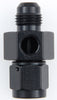 Fragola 495005-BL Black Gauge Port Adapter, -6 AN male to -6 AN Female, 1/8” NPT Female Port, aluminum, black anodized, sold individually