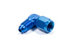 Fragola 498102 Blue -4 AN Fitting, -4 AN Male to -4 AN Female Swivel, 90 Degree, aluminum, blue anodized, sold individually