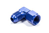 Fragola 498104 Blue -8 AN Fitting, -8 AN Male to -8 AN Female Swivel, 90 Degree, aluminum, blue anodized, sold individually