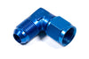 Fragola 498105 Blue -10 AN Fitting, -10 AN Male to -10 AN Female Swivel, 90 Degree, aluminum, blue anodized, sold individually