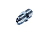 Fragola 581603 Steel AN to NPT Straight Adapter Fitting, -3 AN Male to 1/8” NPT Male, zinc coated, fitting sold individually