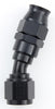 Fragola 683006-BL Black Real Street Hose End, for PTFE hose, -6 AN Hose to Female -6 AN, 30-degree, aluminum, reusable, black anodized, sold individually