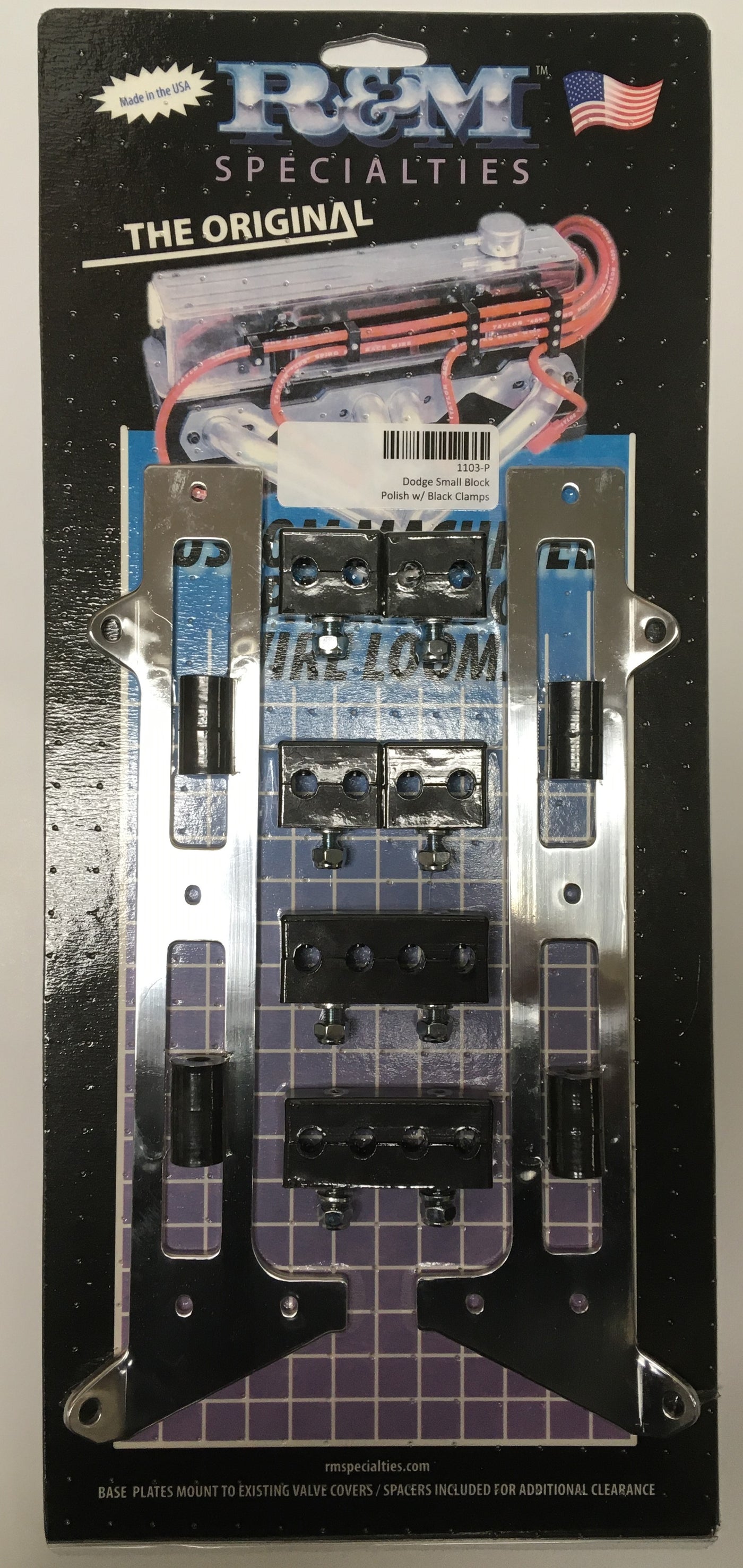 R&M 1103P Billet Spark Plug Wire Loom Kit SBM 79MM · Winners Circle