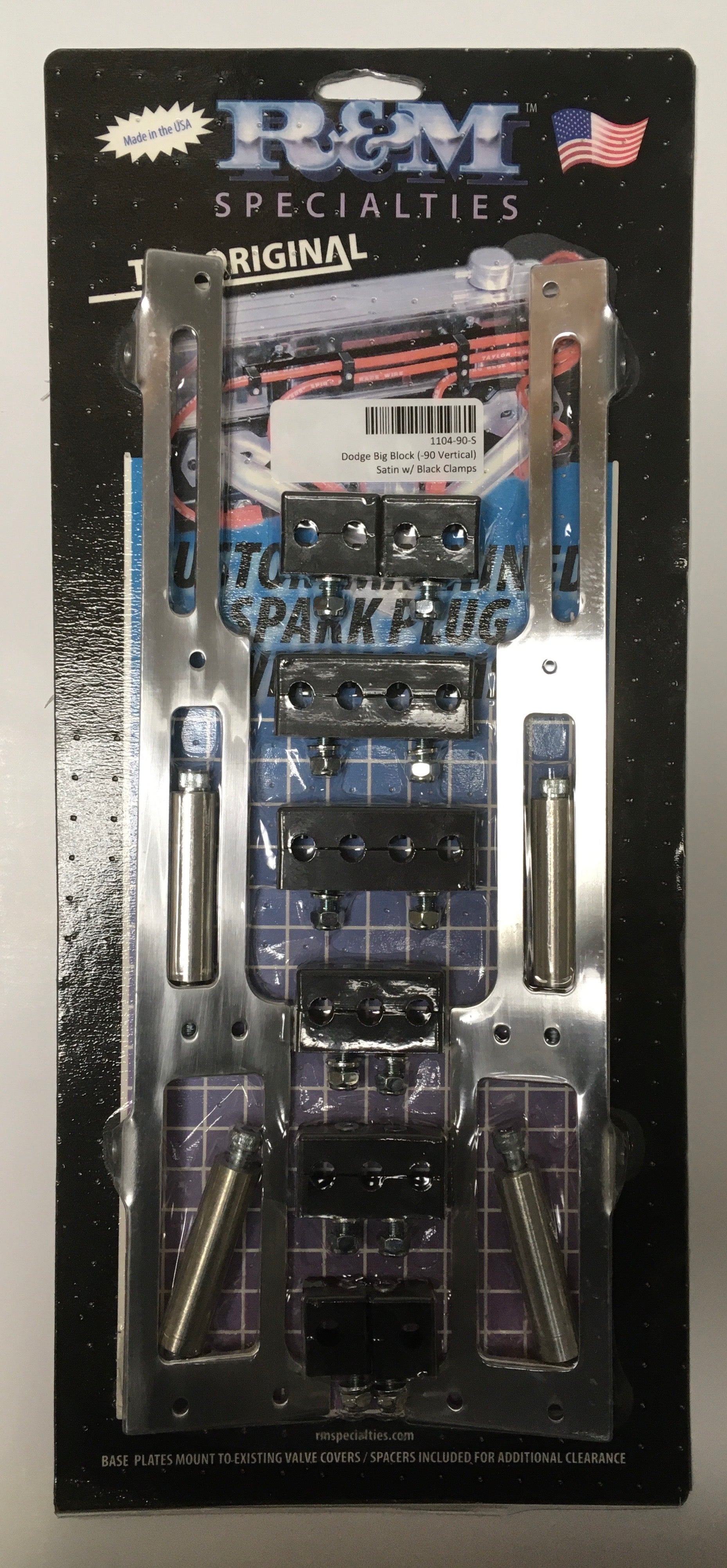 R&M 110490S Billet Spark Plug Wire Loom Kit BBM 79MM · Winners Circle