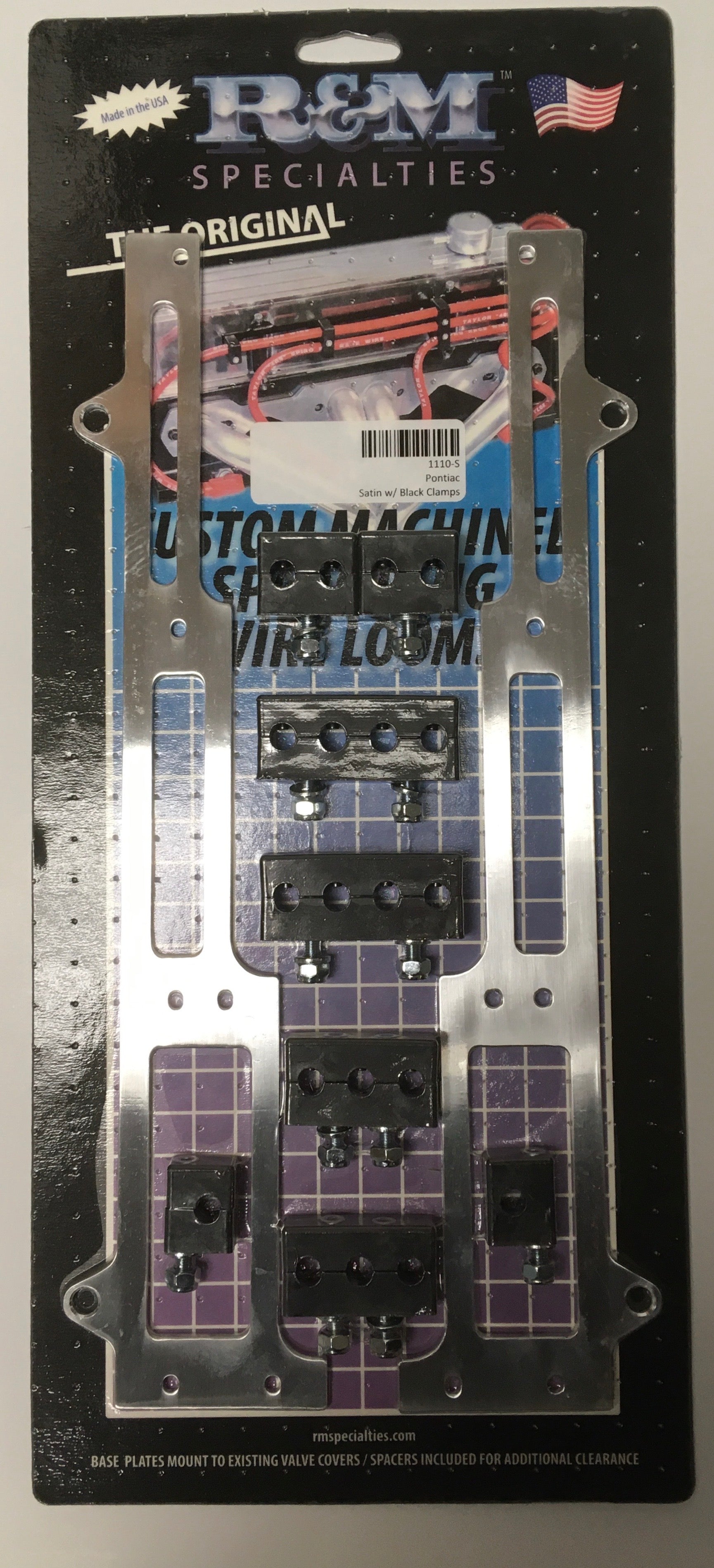 R&M 1110S Billet Spark Plug Wire Loom Kit Pontiac 79MM · Winners Circle