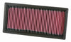 K&N 33-2087 Replacement Air Filter, 1986-2002 Mopar Van 4 and 6 cylinder engines, increases horsepower and acceleration, sold individually