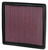 K&N 33-2385 Replacement Air Filter, 2007-23 Ford F150, Super Duty Diesel & Lincoln Navigator V6 & V8, increases horsepower & acceleration, sold individually