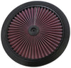K&N 66-1401 X-Stream Air Flow Top Filter, round, 14 inch diameter, high air flow with excellent filtration, sold individually