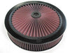 K&N 66-3040 X-Stream Air Flow Top Filter, round, 14 inch diameter, dropped base, high air flow with excellent filtration, sold individually