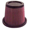 K&N E-2875 Air Filter Element, Round, 5” top diameter, 8" bottom diamter, 6” tall, for Hyundai, Dodge & Mitsubishi, washable and reusable, sold individually