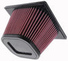 K&N E-0776 Air Filter Element, Rectangular, 10.938" outside length, 9.938" outside width, 6.875” tall, for Dodge RAM L6, washable and reusable