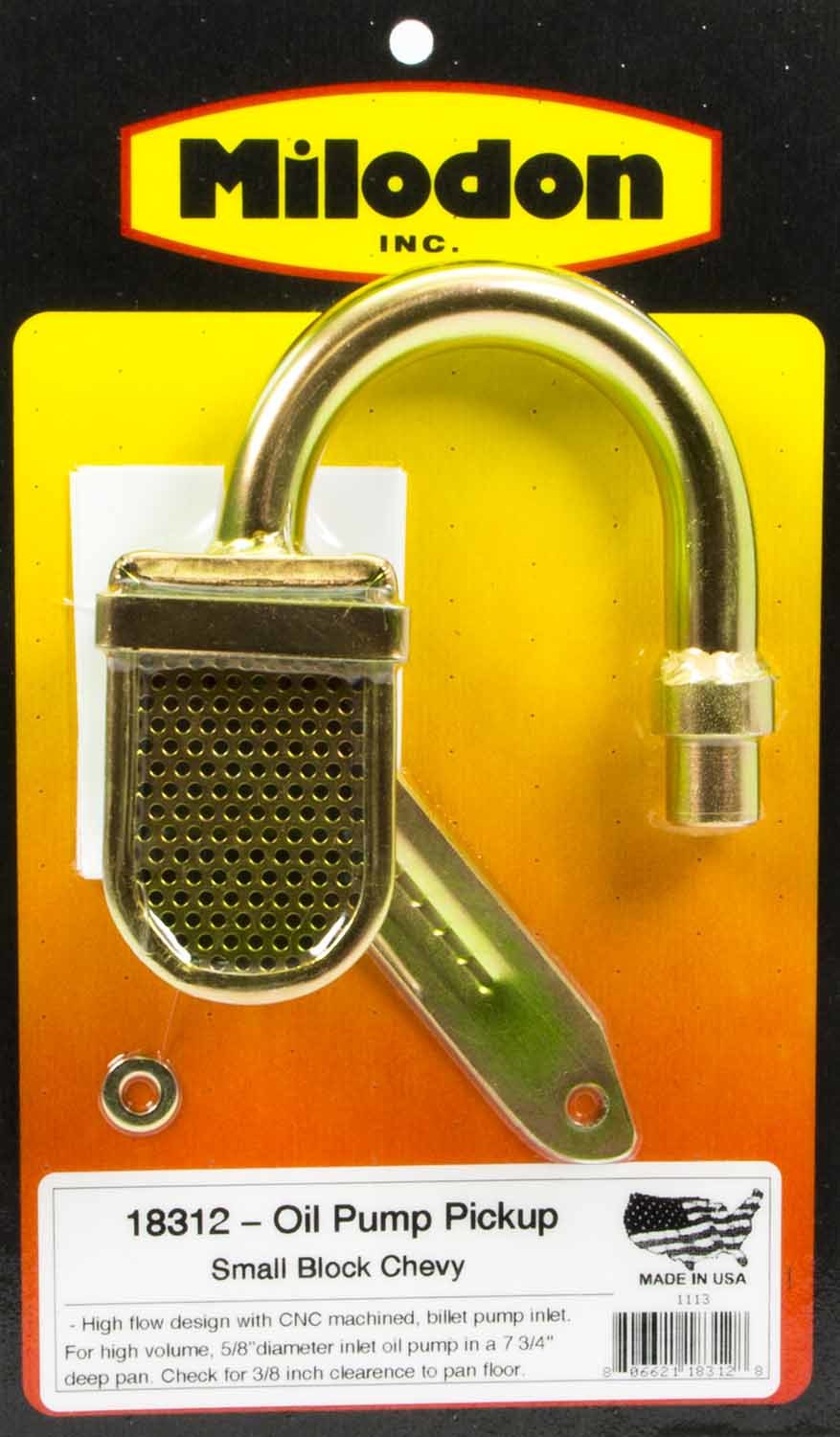 Milodon 18312 Oil Pump Pickup SBC Extreme Duty · Winners Circle