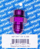 MagnaFuel MP-3007 AN Adapter, -10 AN Flare Male to -10 AN Male Straight Cut O-Ring Adapter, aluminum, Purple anodized, sold individually