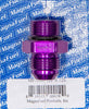 MagnaFuel MP-3009 AN Adapter, -12 AN Flare Male to -12 AN Male Straight Cut O-Ring Adapter, aluminum, Purple anodized, sold individually